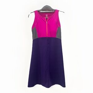 Title Nine‎ Dress Small Diamalete Colorblock Athlesiure Activewear Built In Bra